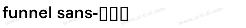 funnel sans字体转换
